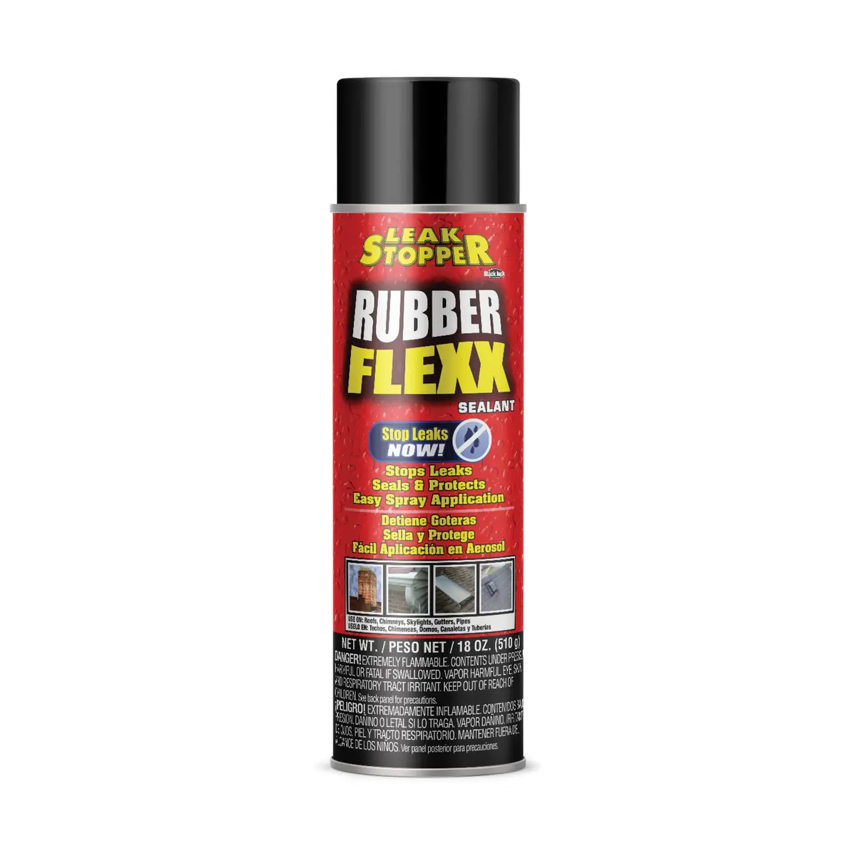 Rubber Flexx Leak Repair & Sealant Spray 18 Oz 100 % Flexible Seal Waterproof 1