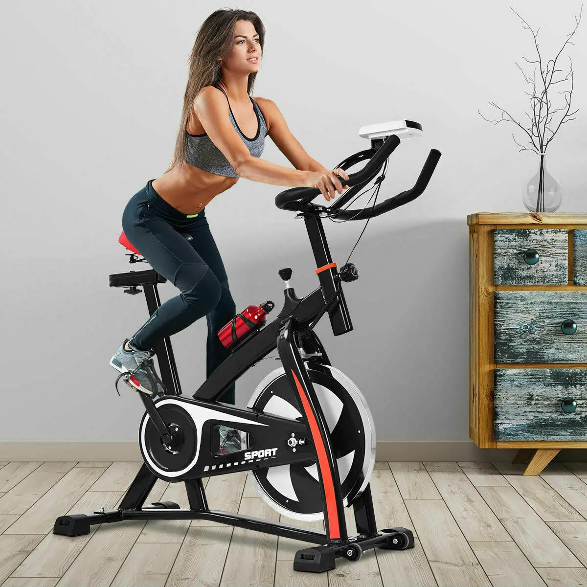Exercise Cardio Cycling Bicycle Adjustable Home Workout Fitness 1