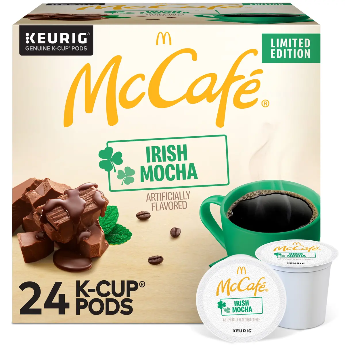 Mccafe Irish Mocha, Keurig Single Serve K-Cup Pods, Flavored Coffee, 24 Count 1