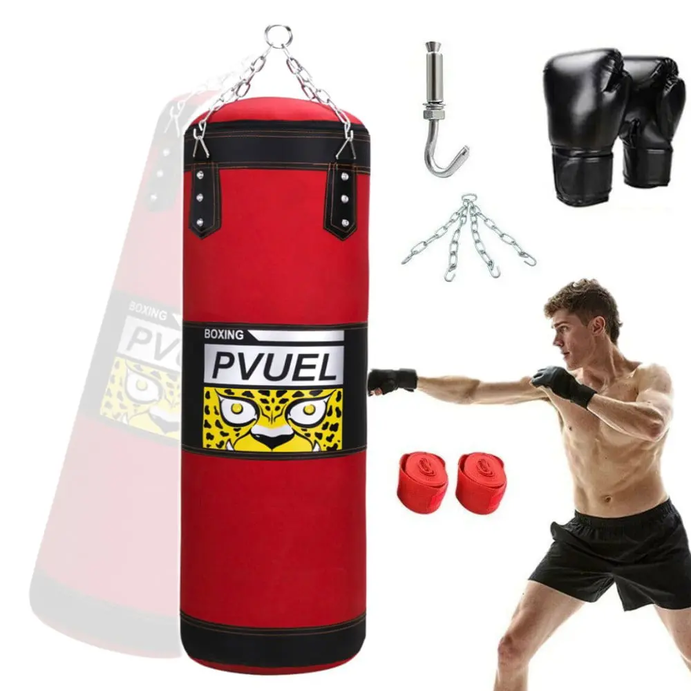 Punching Bag With 2 Boxing Gloves Fitness Workout Sandbags Boxing Set 1