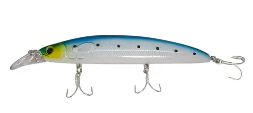 Battlestar 115Mm Halibut Jerk-Bait Glow-White Sardine 1