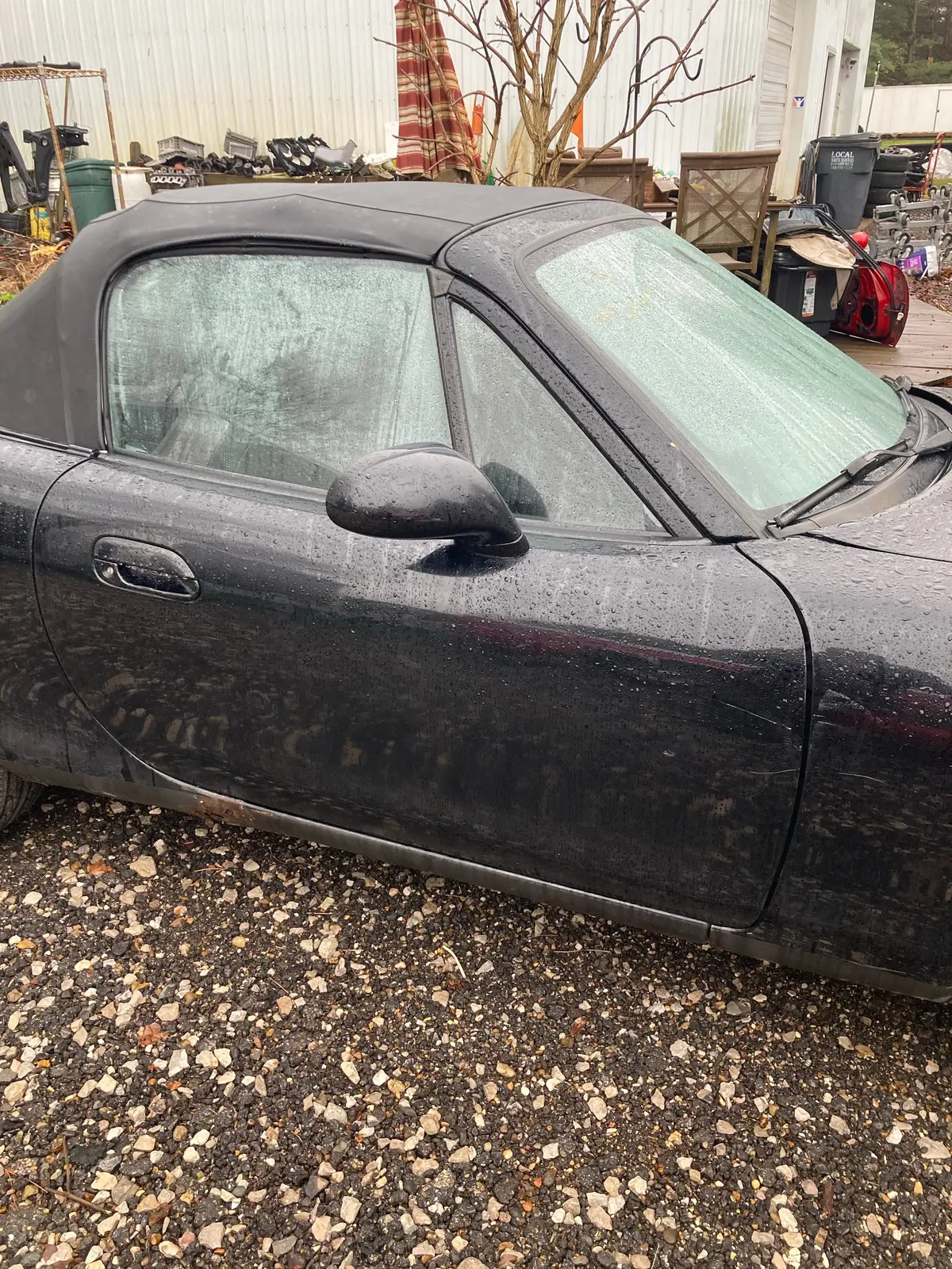 2001-2005 Mazda Miata Passenger Side Door (Black) 1