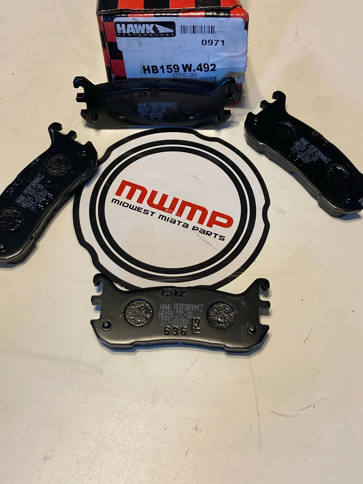1994-2005 Mazda Miata Sm Spec Miata Hawk Dtc30 Rear Race Brake Pads Hb159w.492 1