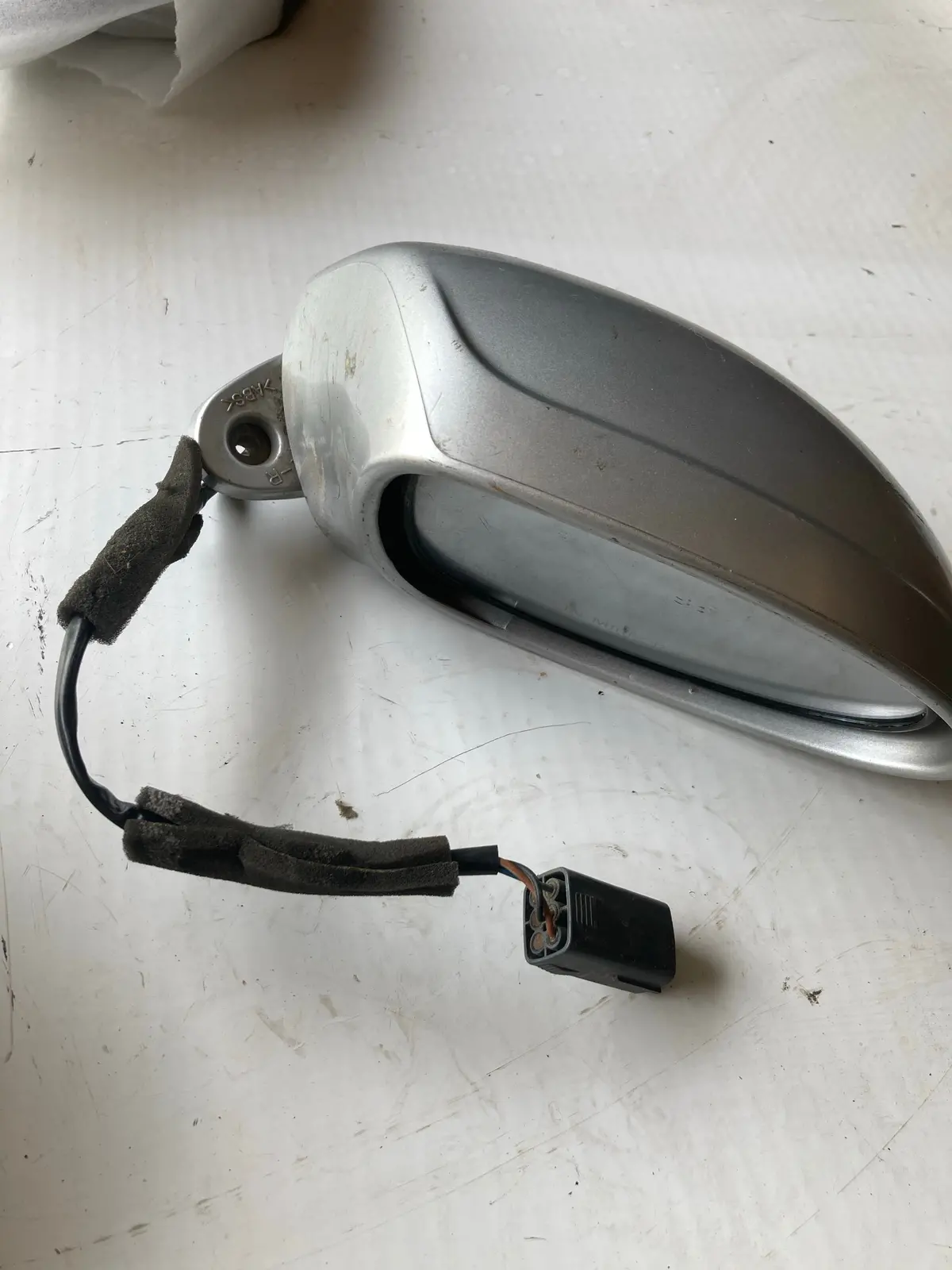 1999-2005 Mazda Miata Passenger Side Right Mirror Silver 1