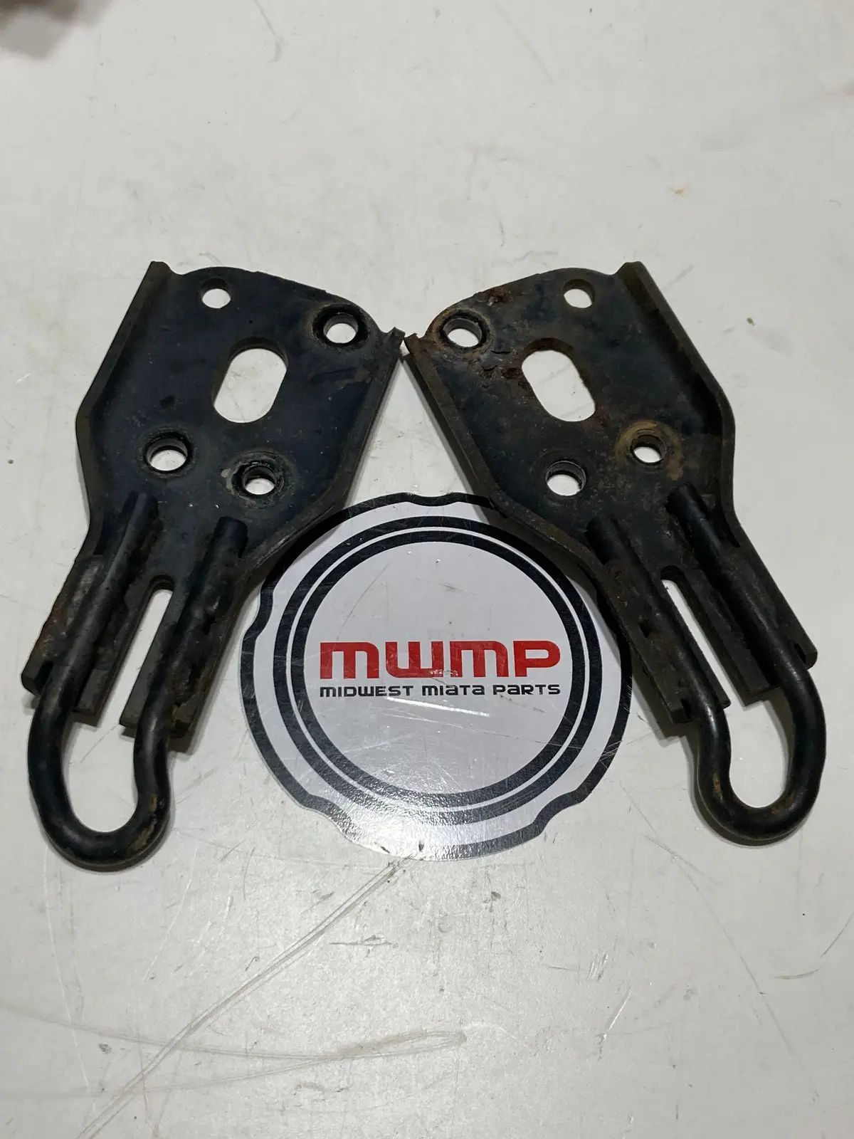 1990-2005 Mazda Miata Tow Hook Set Pair Baby Teeth Na01-56-34Xd, Na01-56-34Yd 1