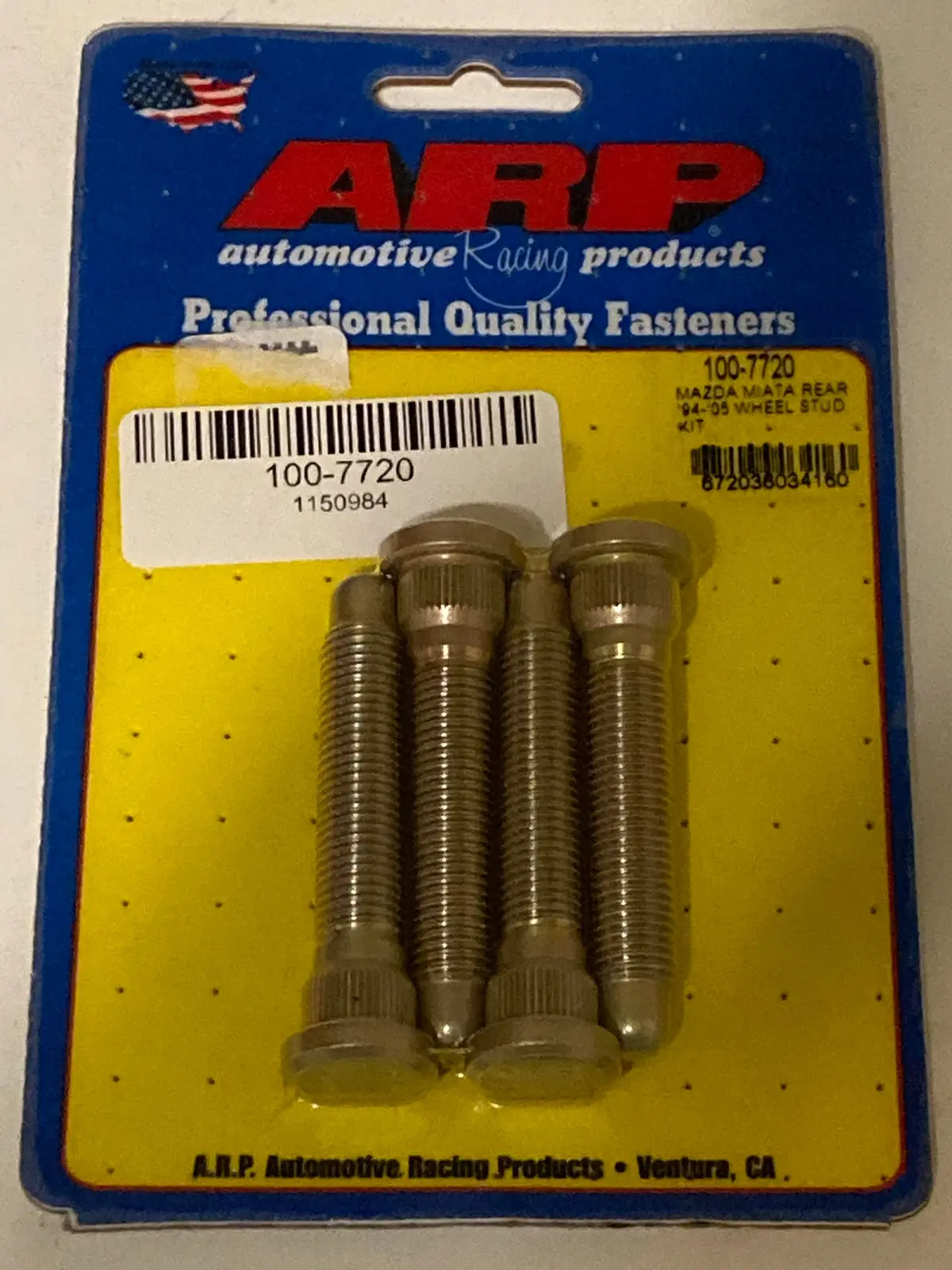 1994-2005 Mazda Miata Arp Extended Rear Wheel Stud Kit (4 Studs) 1