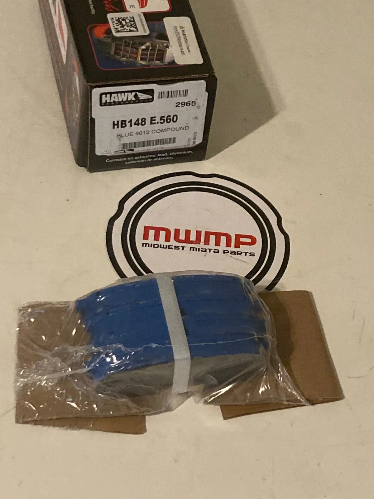 1990-1993 Mazda Miata Hawk Blue Front Brake Pads 1