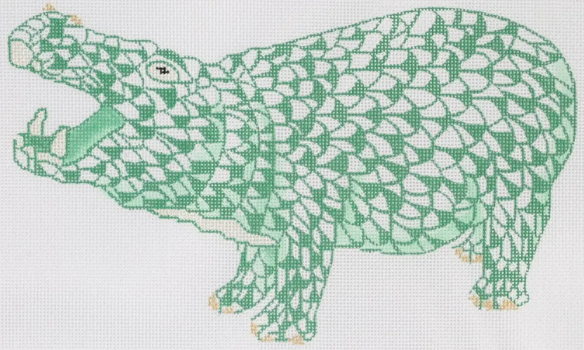 Sst-40 Fishnet Hippo - Green 1