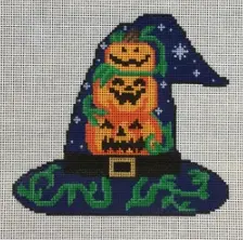Kcd1204 Three Pumpkins Witch's Hat 1