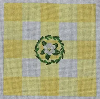 Kcd4080y Yellow Gingham Square 1