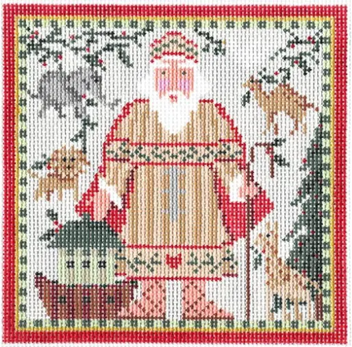 Kcn182 Santa Noah And The Ark Square - 18 Mesh 1