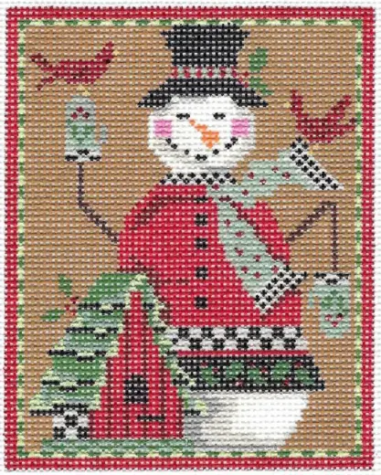 Kcn20-13 Snowman And Bird Chalet 1