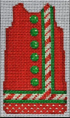 Ts002 Candy Cane Border Mini Shift Dress 1
