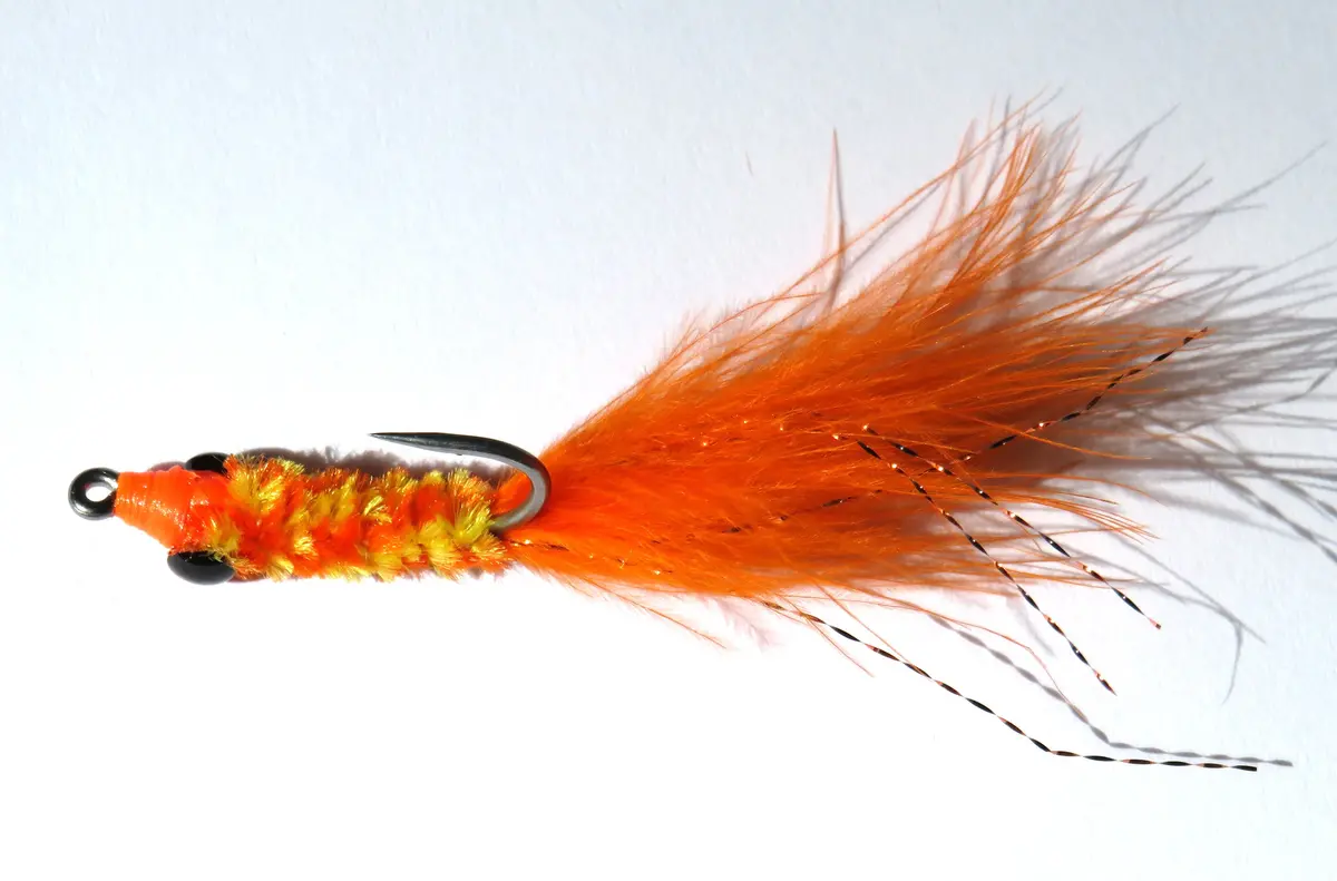 Surf Fly Orange Fry   Hand-Tied By Lee Baermann 1