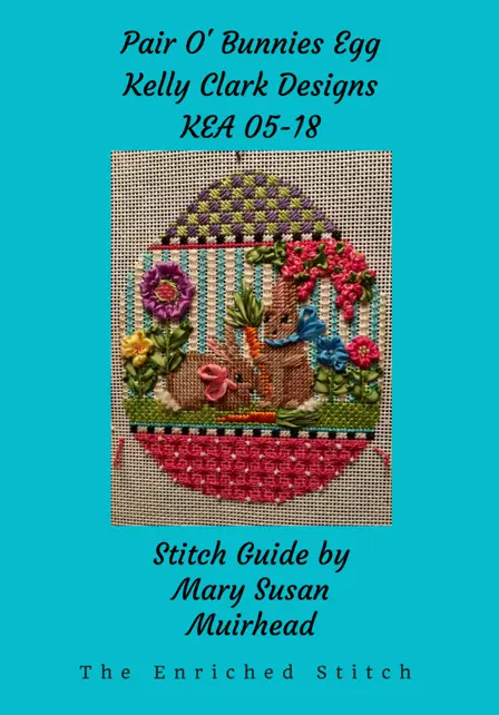 Kea05-18 Pair O' Bunnies Egg Stitch Guide 1