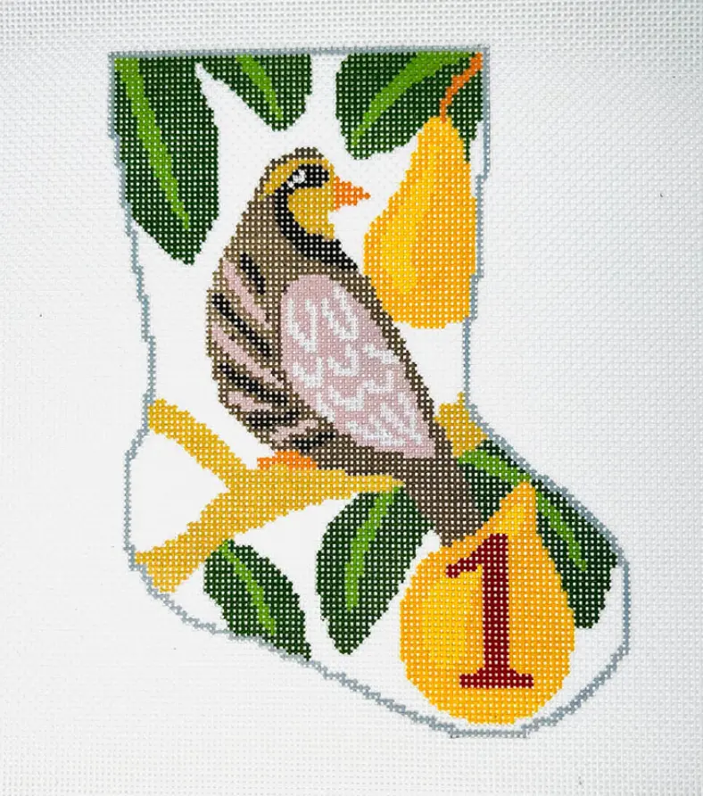 Bs35 Partridge In A Pear Tree Mini Stocking 1