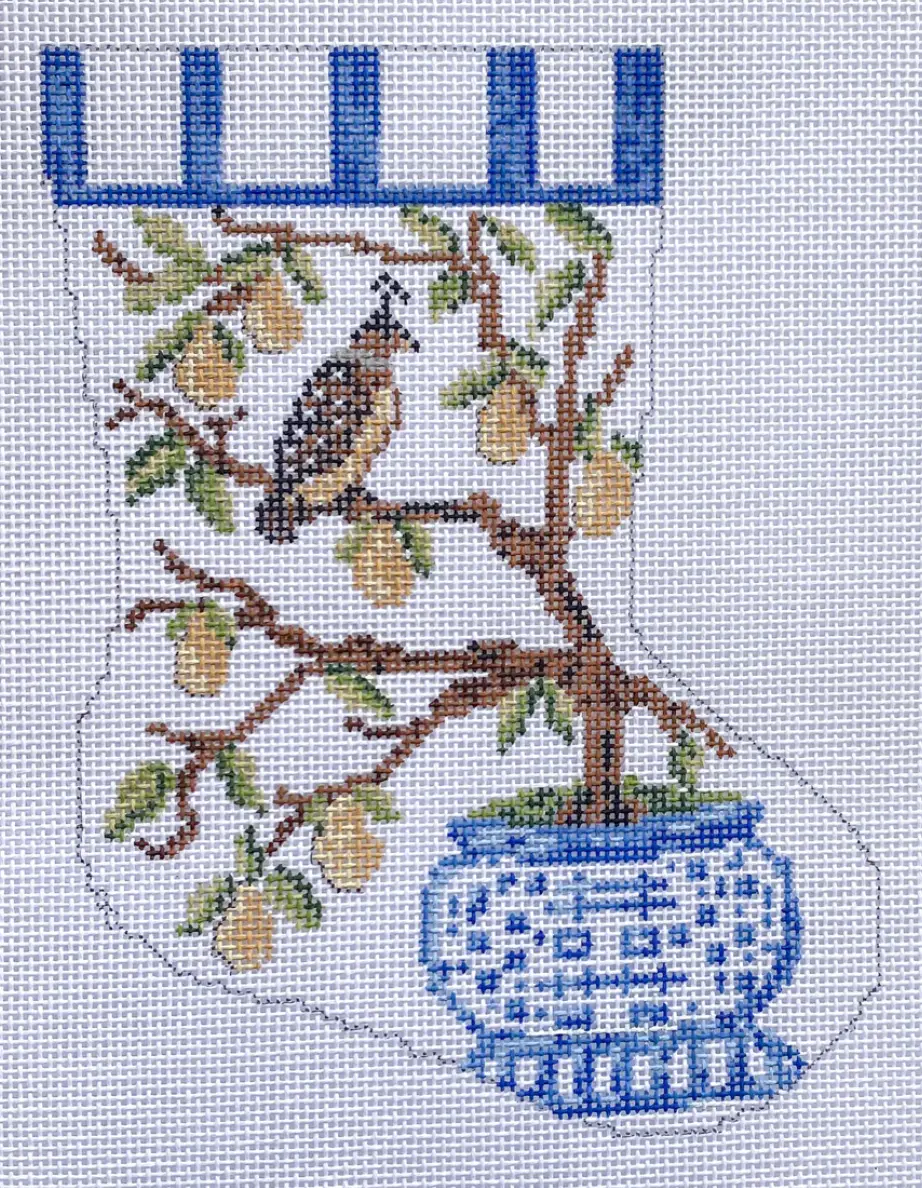 Bs15 Partridge In A Pear Tree Mini Stocking 1