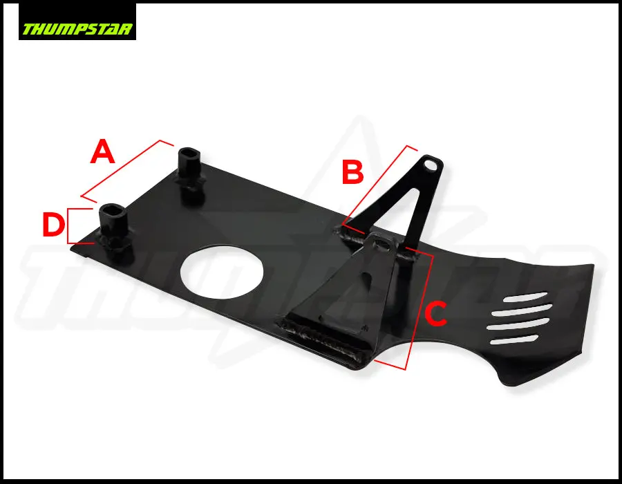 3360 | Black Steel Engine Plate | Tsc125 1