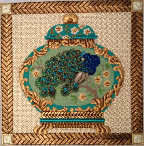 Msd1665 - Peacock Ginger Jar Stitch Guide 1