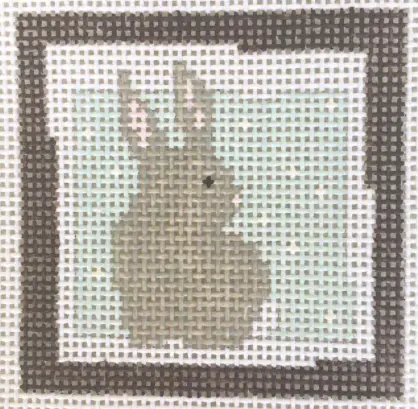 P-Sm-038 Bunny - Blue Background 1