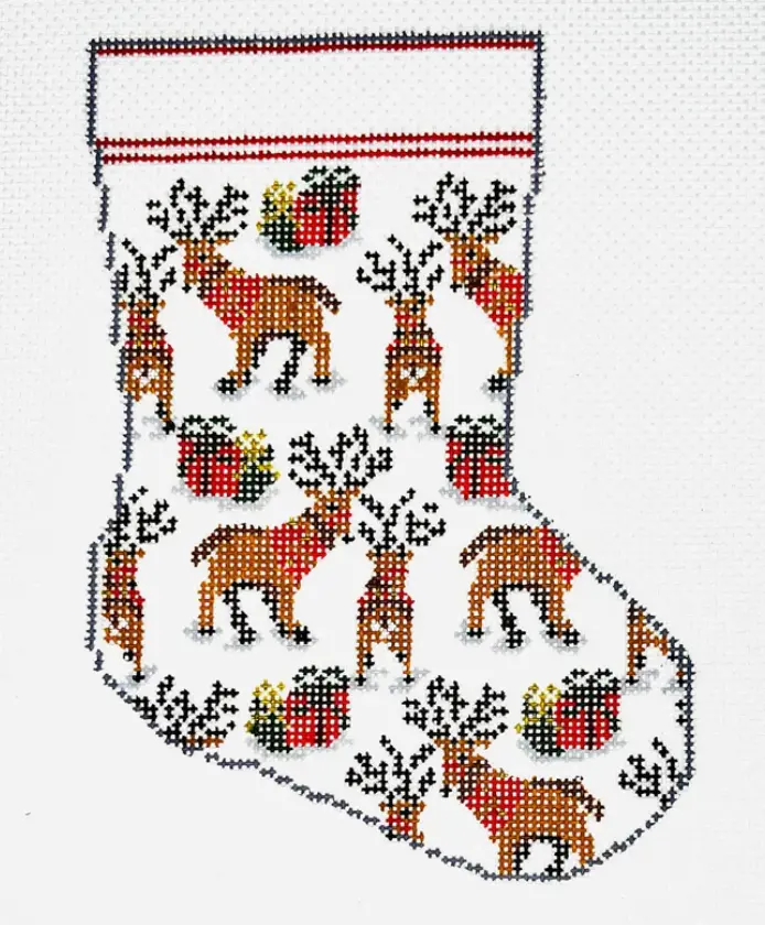 Kcd1521 Reindeer Mini Sock 1