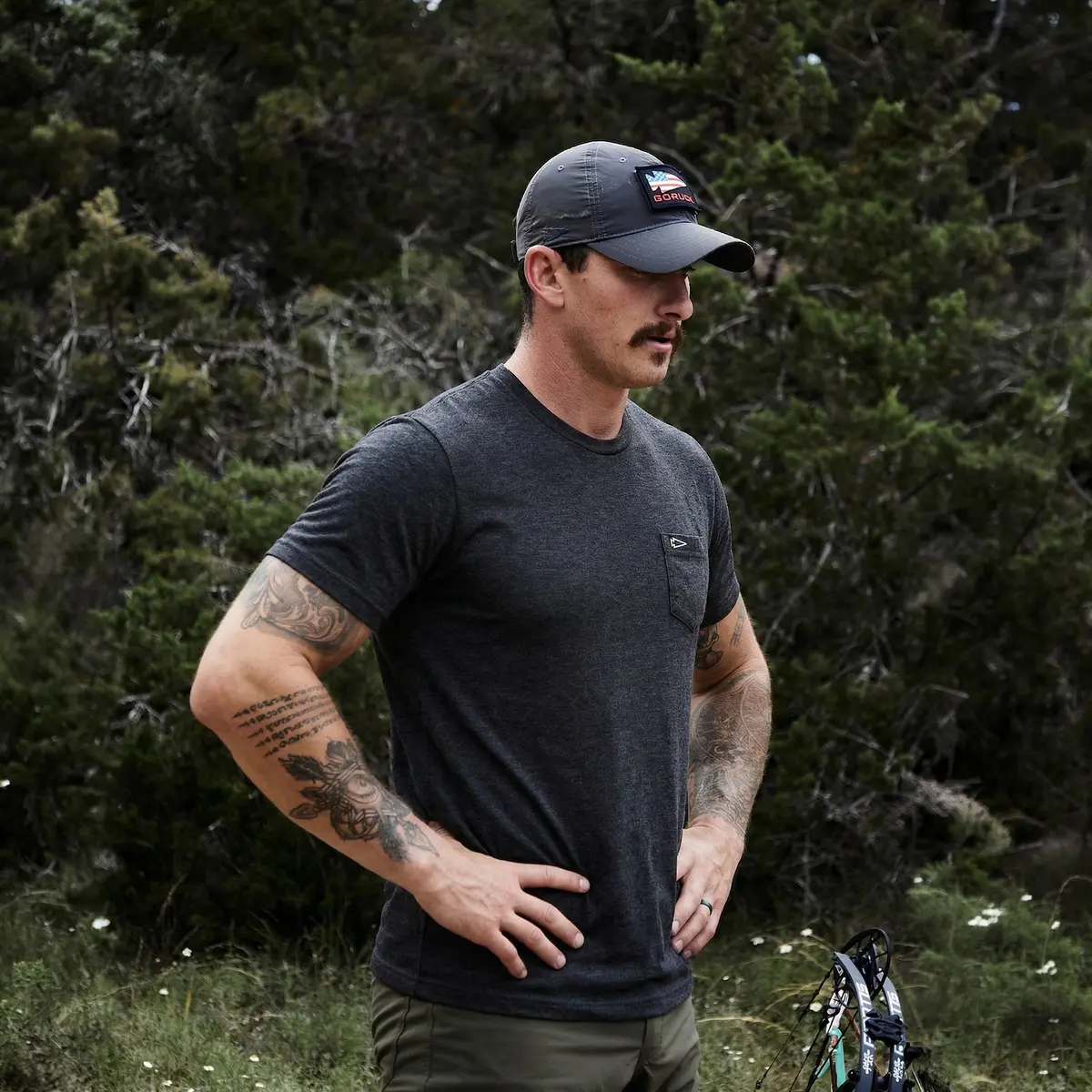 Short Sleeve Pocket Tee - Tri-Blendx 1