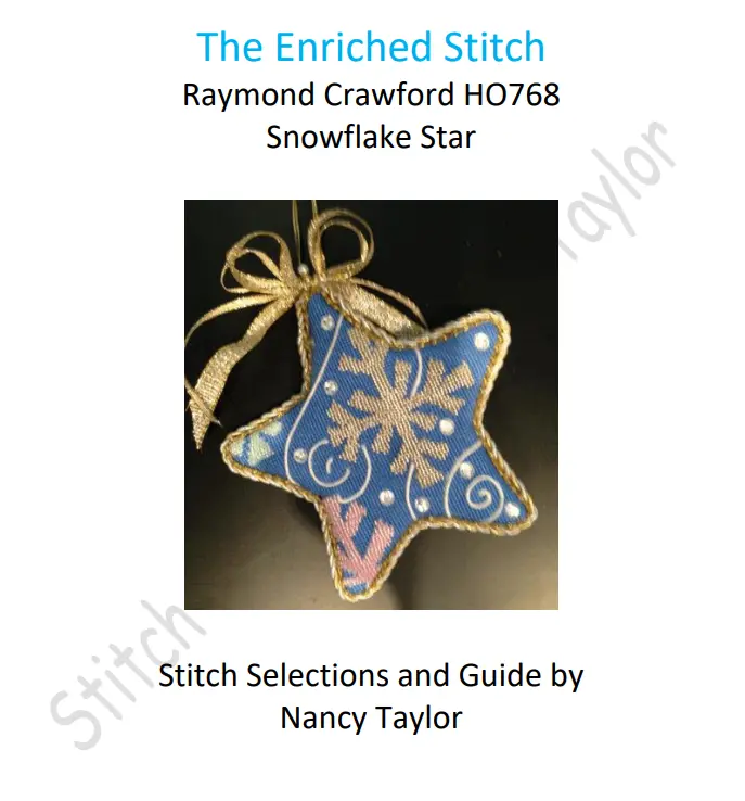 Ho768 Snowflake Star Stitch Guide 1