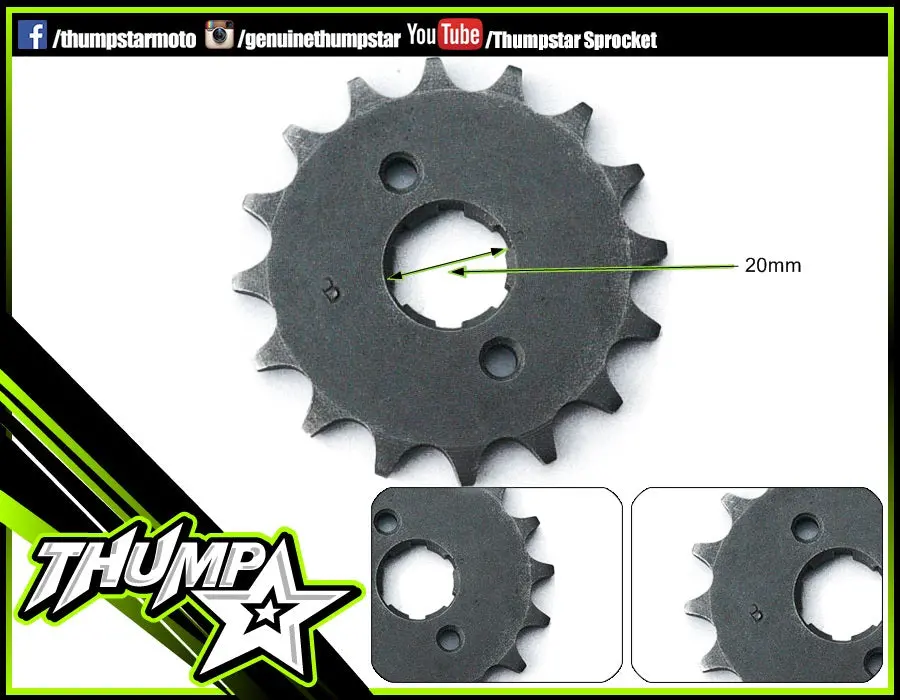 7190 | Front Sprocket | 20Mm Shaft | 420 X 15T | 1