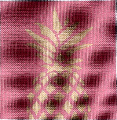 Ts070 Pineapple Stencil - Pink 1