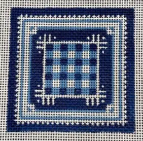 Ta6203b Monogram Square - Blue 1
