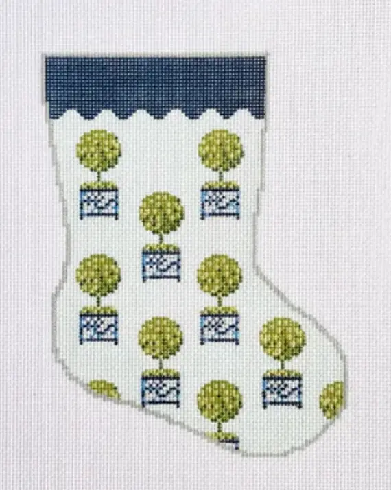 Bs67 Topiary Pattern Mini Stocking 1