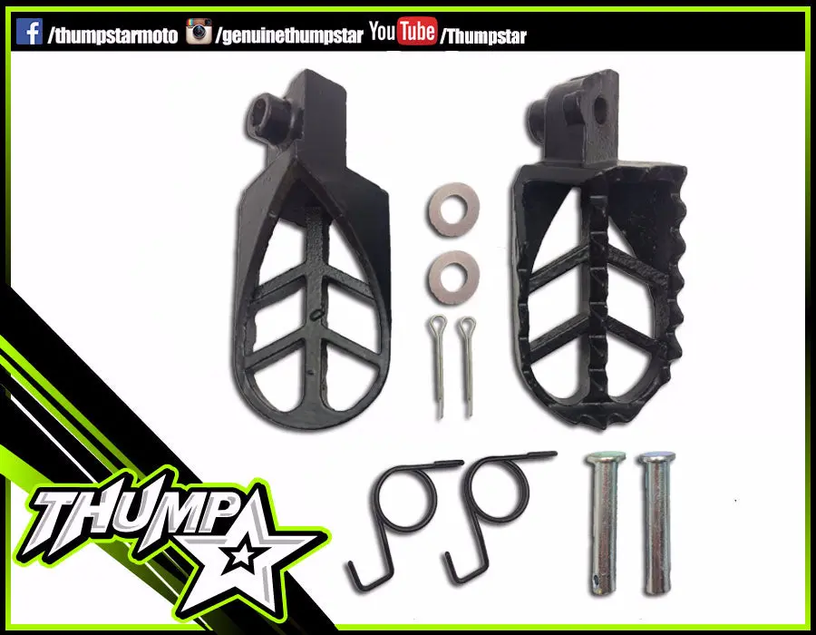 7091 | Steel Footpegs | Black 1