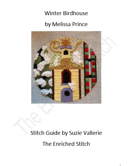 A141 Winter Birdhouse Stitch Guide 1