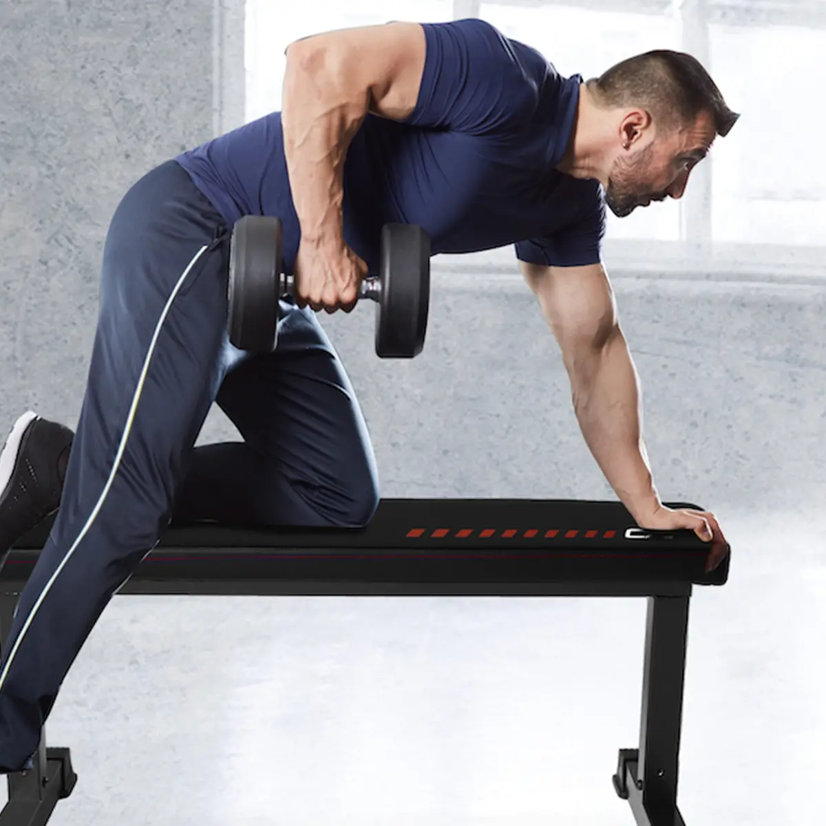 Universal Flat Weight Bench, Black 1