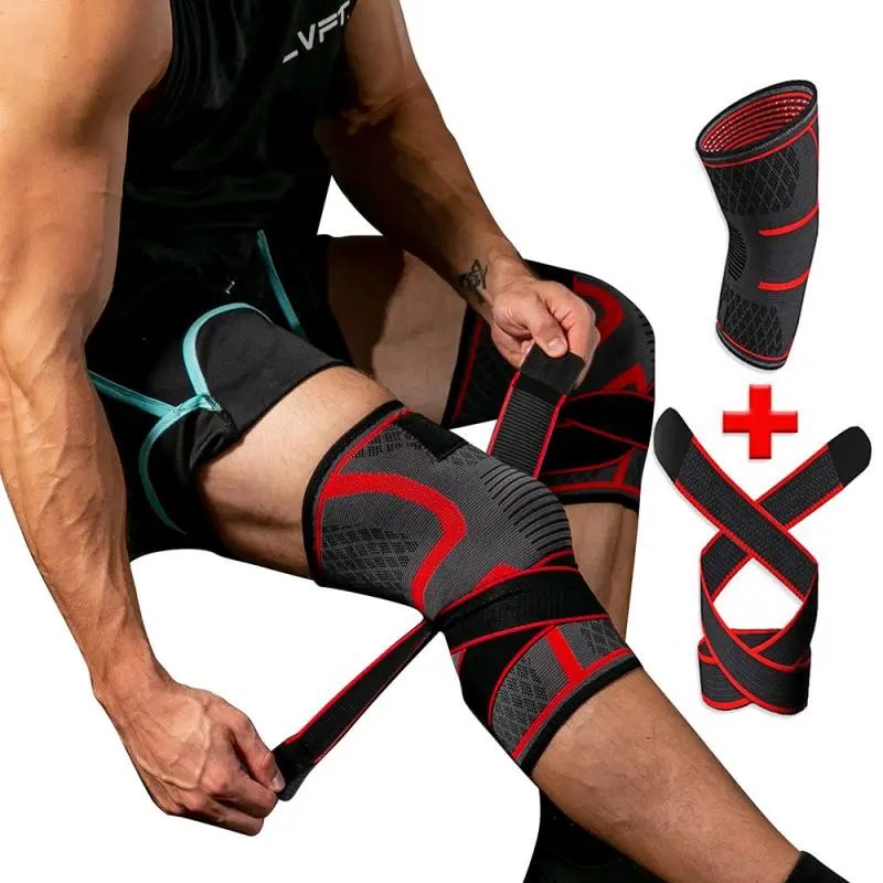 Sports Compression Cross Strap Knee Pads 1