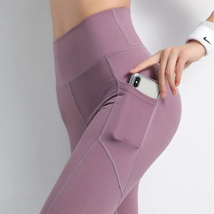 Women's Pocketed High-Compression Yoga Leggings