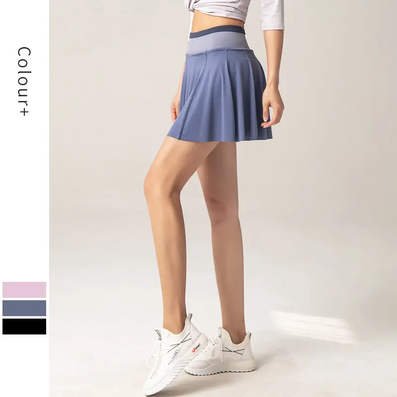 Sporty Short Skirt with Built-In Briefs for Women