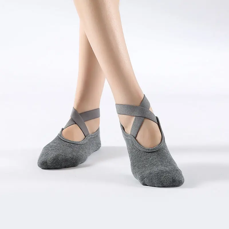 Anti-Slip Yoga Socks With Loops 1