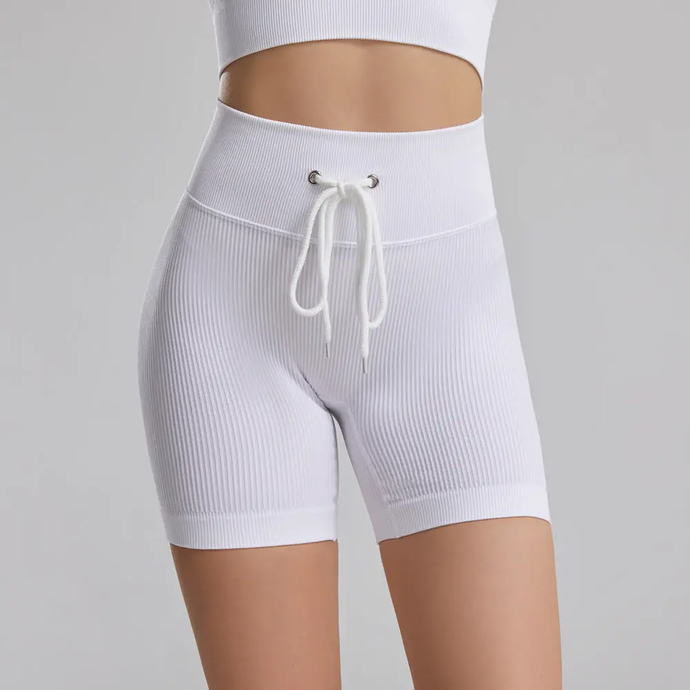 Breathable Drawstring Yoga Shorts for Workouts