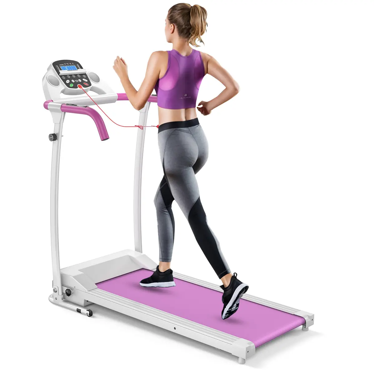 Folding Treadmill Electric /Support Motorized Power Running Fitness Machine 1