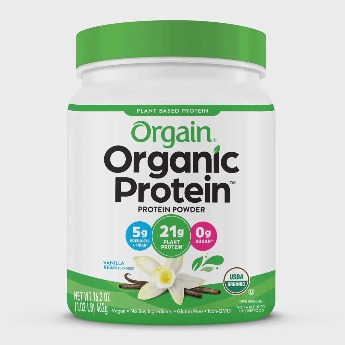 Orgain Organic Plant Based Protein Powder Vanilla Bean 1