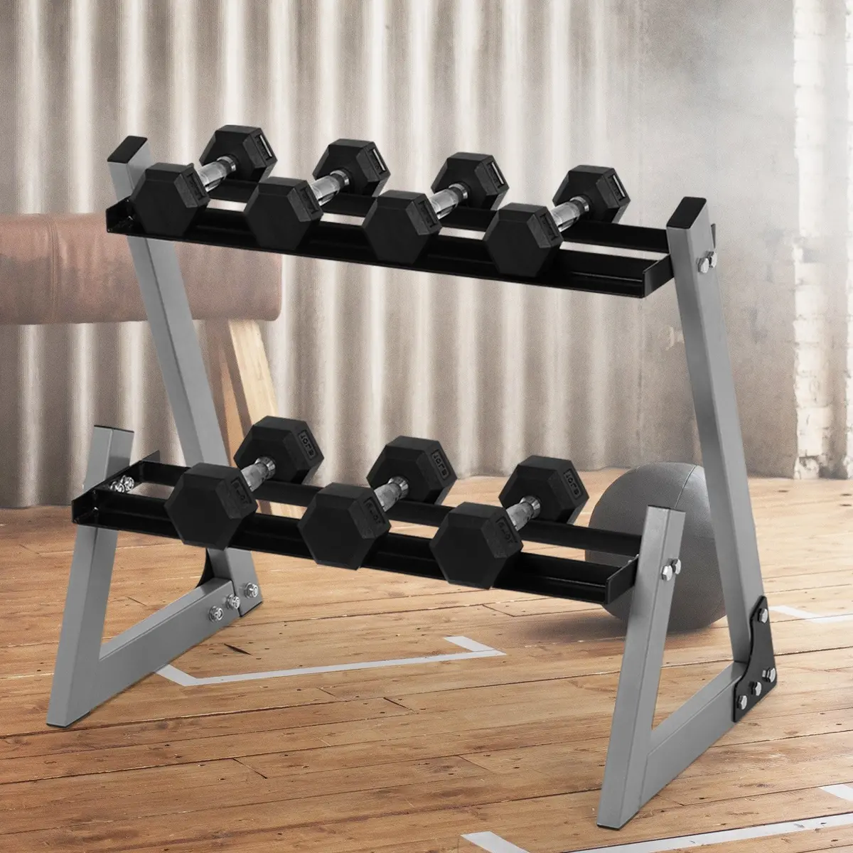 Two Layer Dumbbell Rack Storage 1