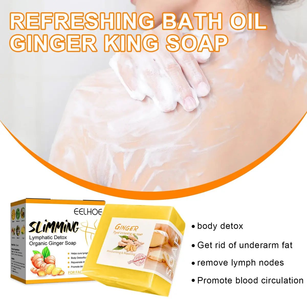 Ginger Slimming Soap Cleansing & Refreshing 1