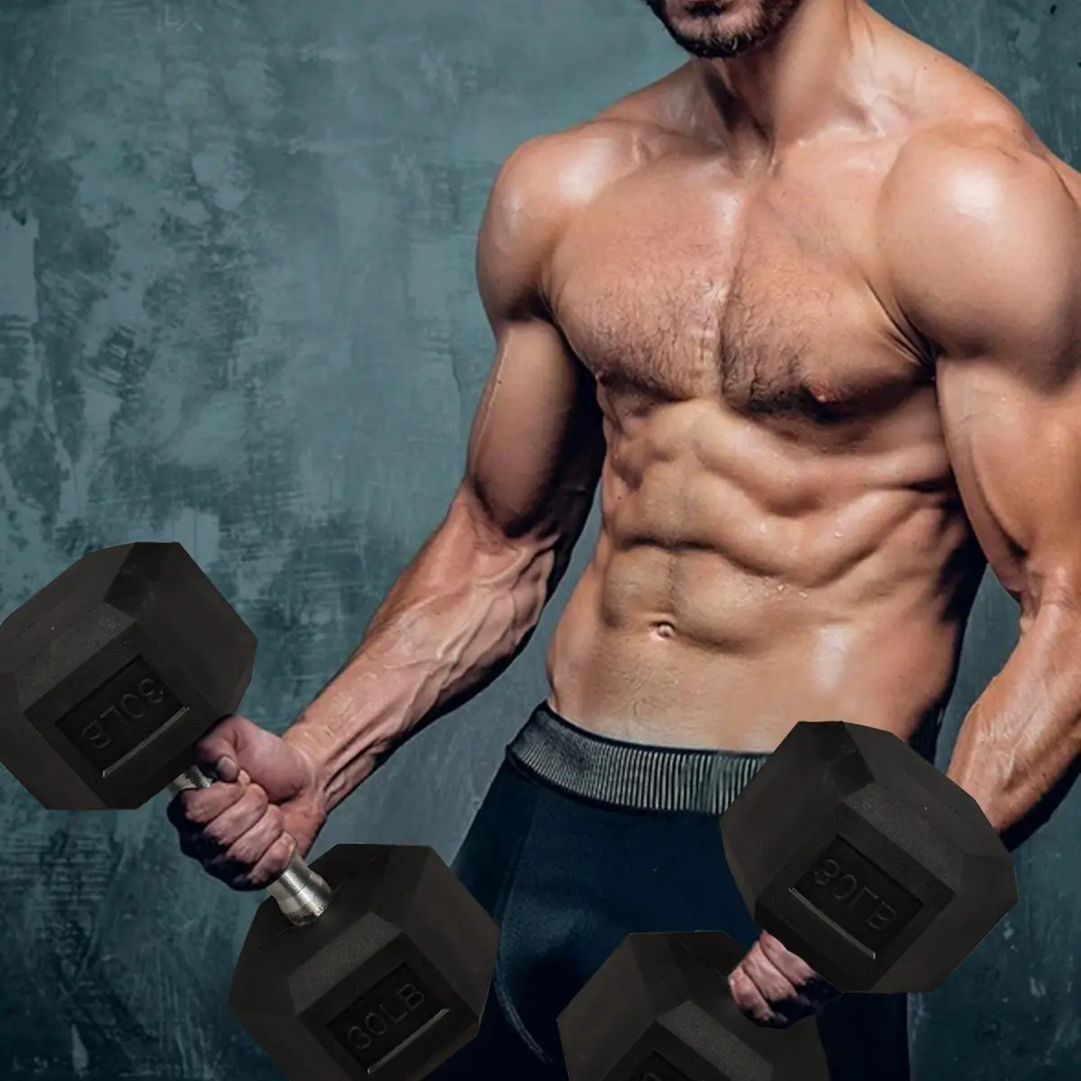 Weights Dumbbells Set For Home Gym W/ Non-Slip Metal Hand 1