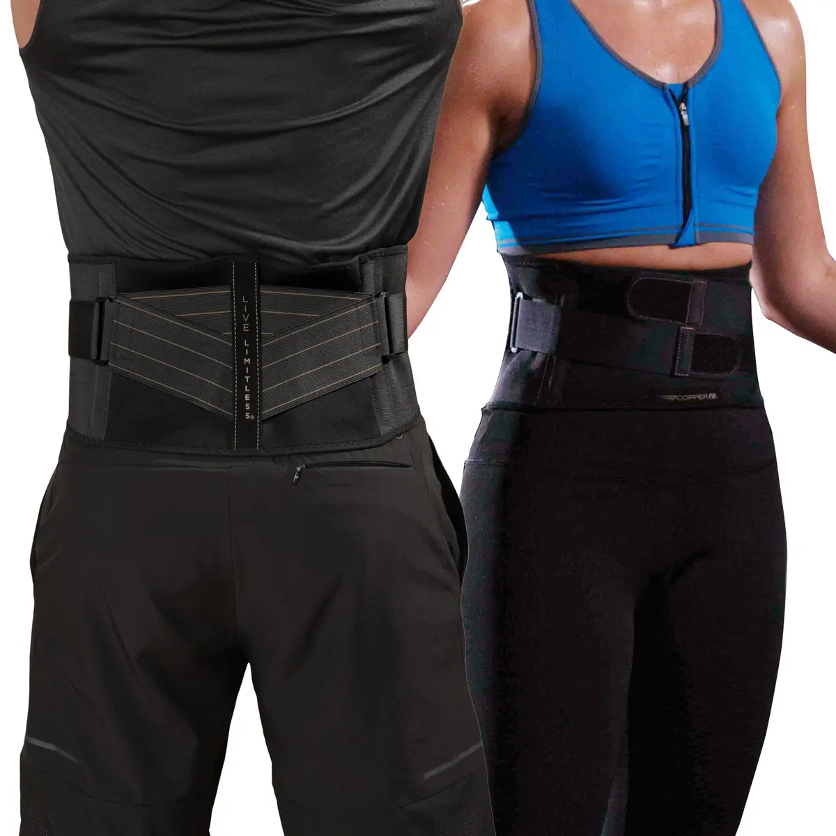 Back Support Brace With Hot/Cold Therapy, Adjustable 1