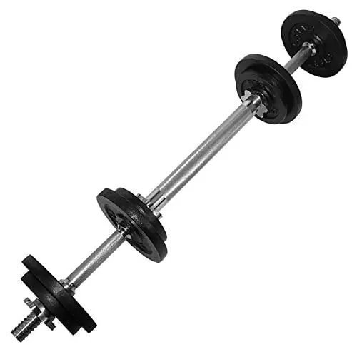 50 Lbs Adjustable Dumbbell (25 Lbs X 2 Pcs) + Dumbbell Bar Connector, Combo/Set 1