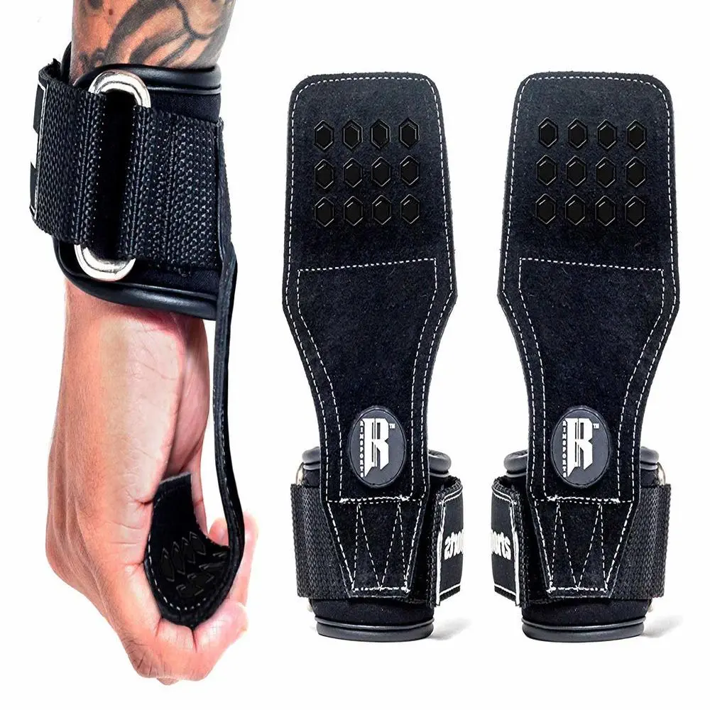 Weight Lifting Grips Straps Training Wrist Support For Workout 2