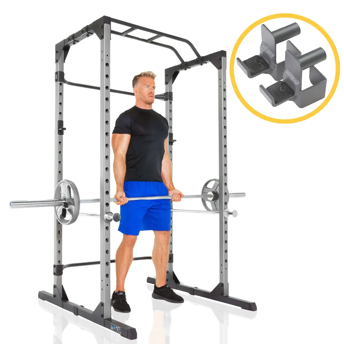 Squat Rack Power Cage W/ J-Hooks Ultra Strength 800Lb 1