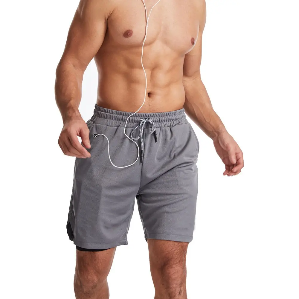 Men's Breathable Mesh Athletic Shorts for High-Intensity Workouts