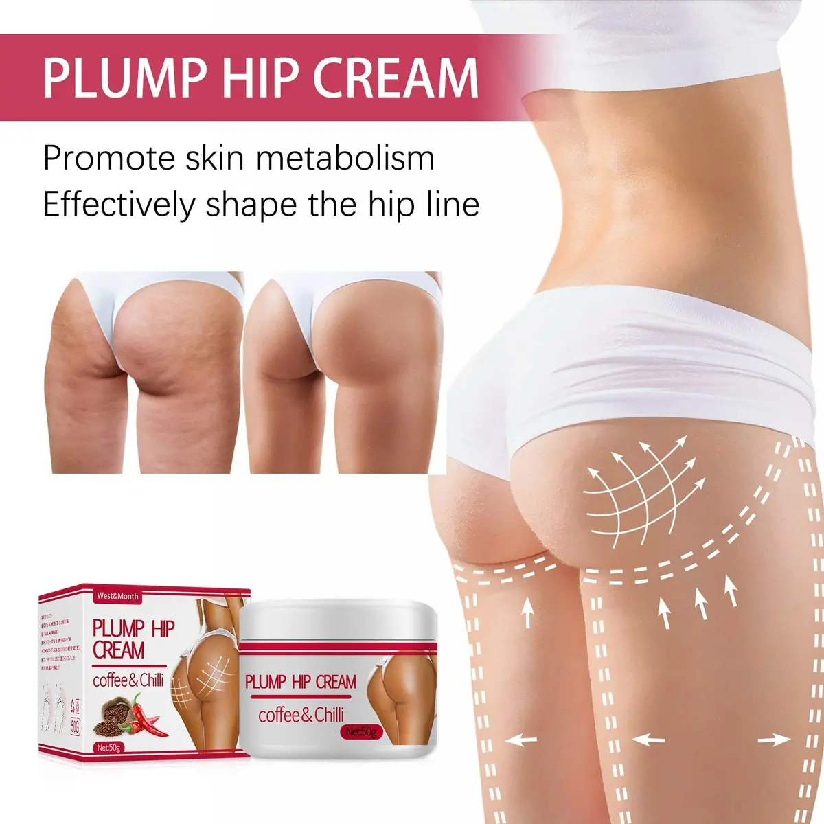 Buttock Cream Lifts & Tightens Buttocks 1